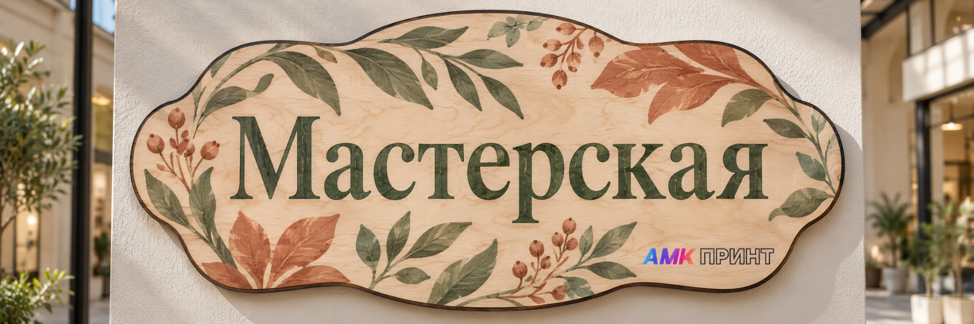 Таблички и вывески из фанеры