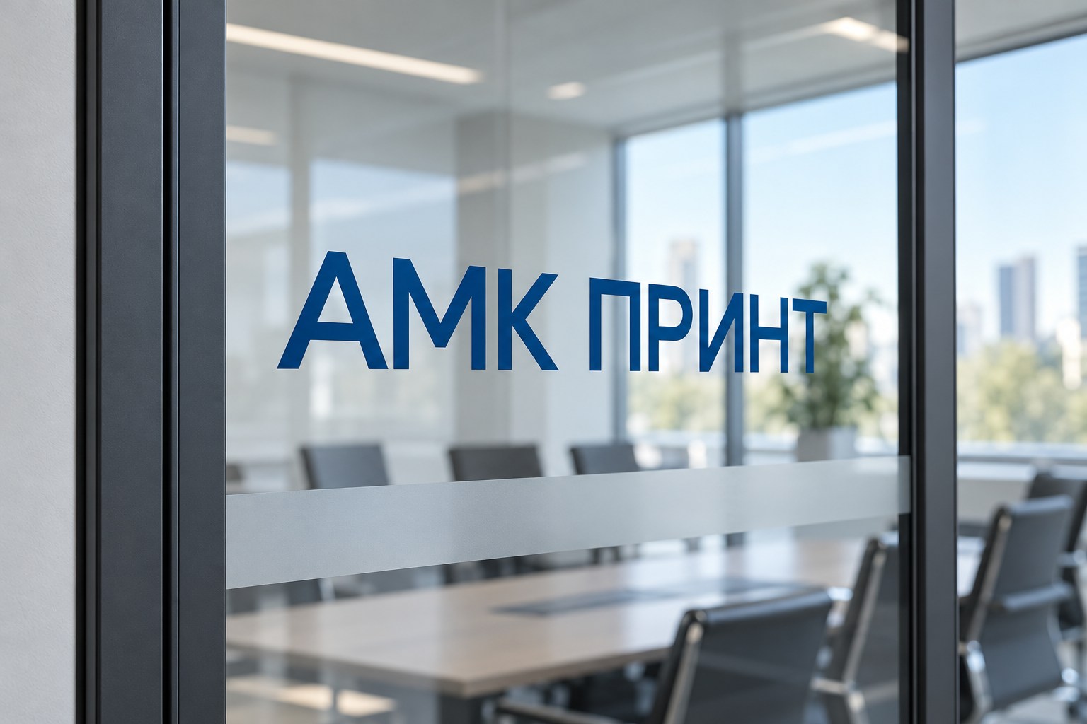 Логотип на стекле, иллюстрация продукции