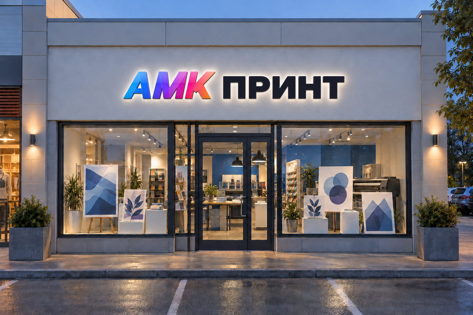 Контражурные буквы