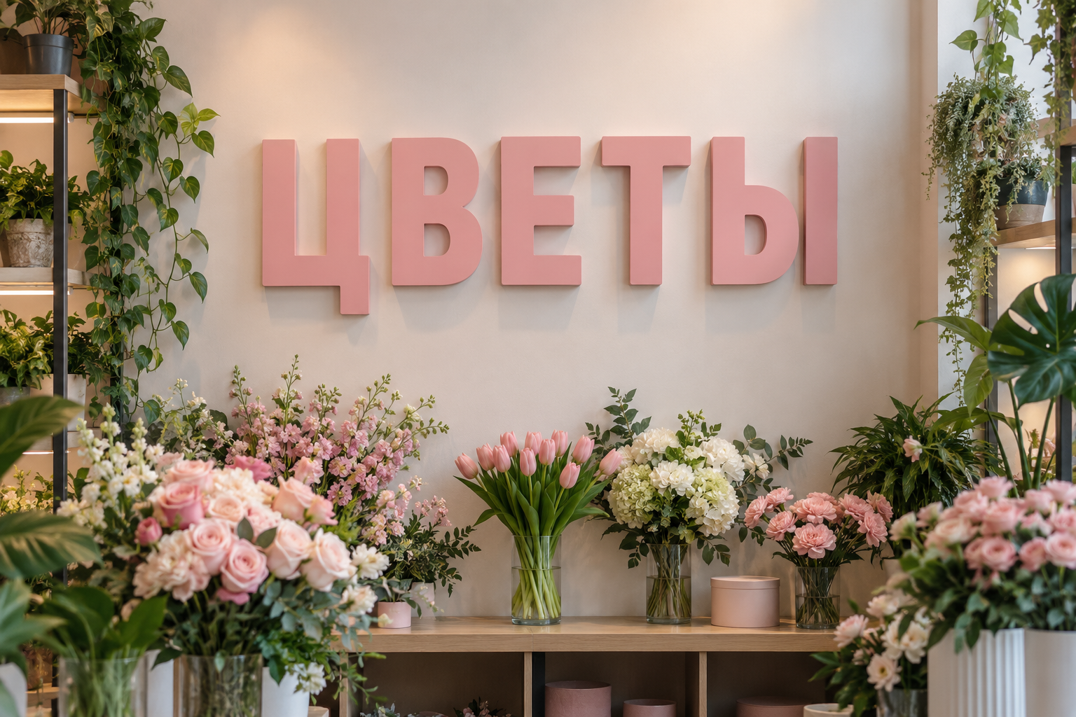 Интерьерные буквы и надписи на стену