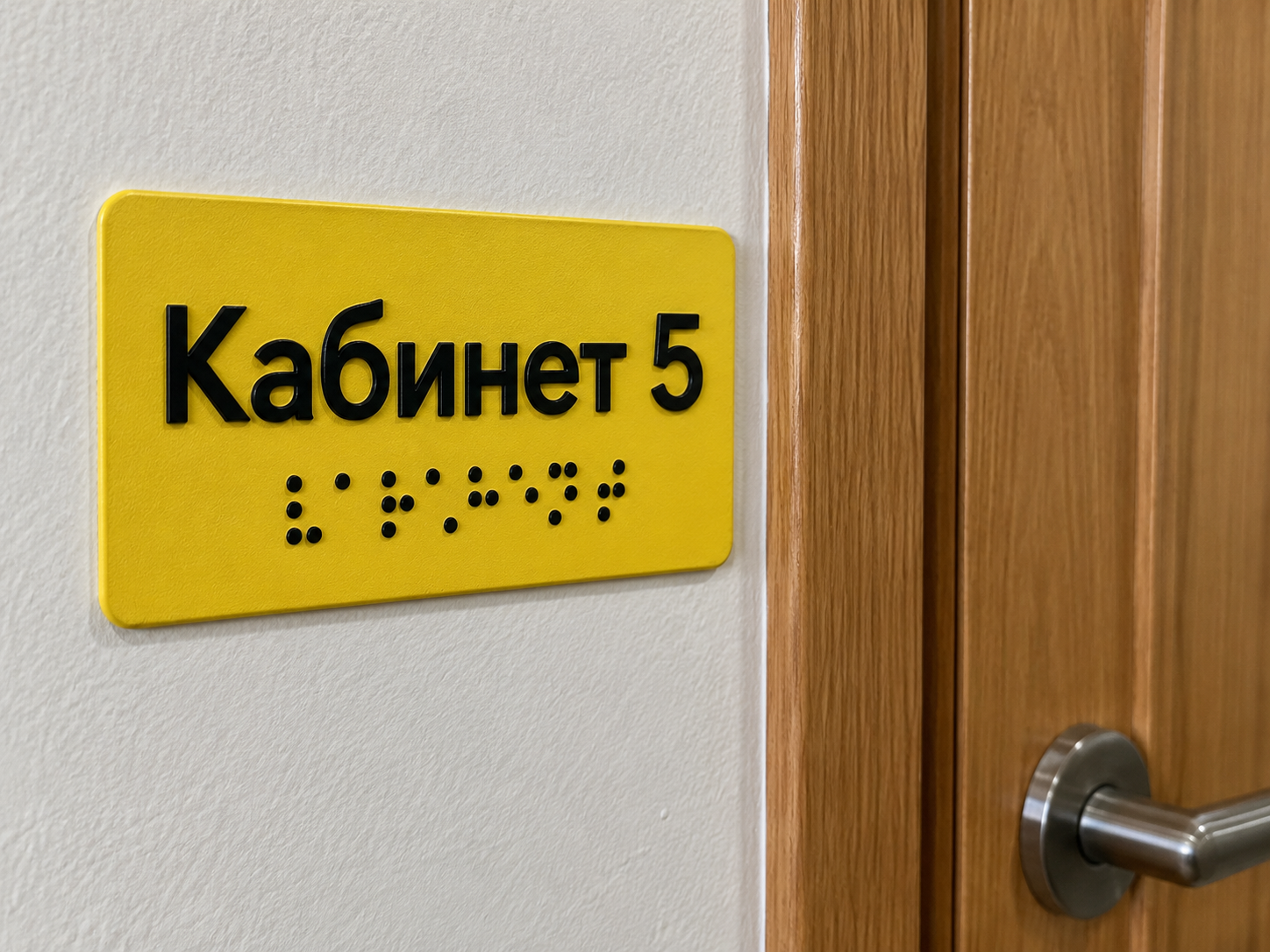 Тактильные таблички со шрифтом Брайля